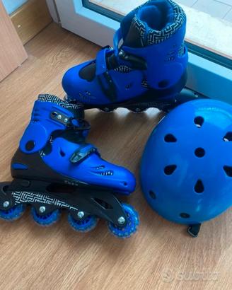 Pattini in linea e casco bambino