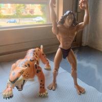 DISNEY Burroughs Tarzan Tarzan & Sabor Figure Set