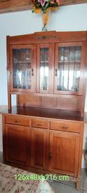 credenza con vetrina