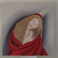 Quadro Madonna moderno made in Italy 