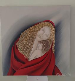 Quadro Madonna moderno made in Italy 