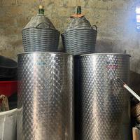 N.2 cisterne per vino in acciaio inox 500 lt