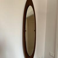 Specchio in teak anni 60 scandinavo