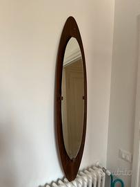 Specchio in teak anni 60 scandinavo