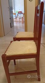 SEDIE IN LEGNO COPPIA