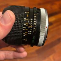 Obiettivo Canon lens FD 35mm 1:2 S.S.C