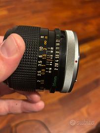 Obiettivo Canon lens FD 35mm 1:2 S.S.C