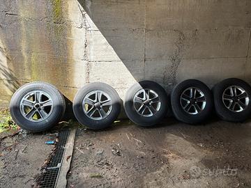 5 cerchi originali e gomme Wrangler 255/70 R18