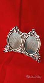 Portafoto Antico in peltro 