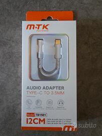 Cavo adattatore Type-C a jack 3,5mm femmina