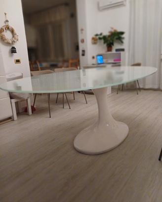 tavolo ovale bianco design 