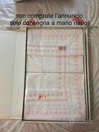 completo lenzuola matrimoniale bic ricami