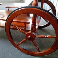Carrello bar in legno con ruote