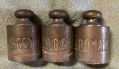 Fermacarte - Trio pesi da collezione