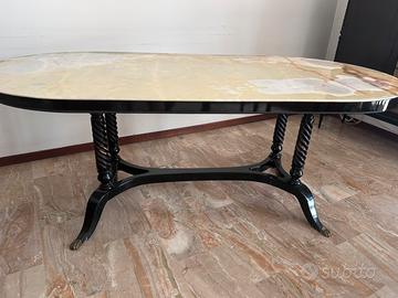 Tavolo vintage in marmo di Carrara