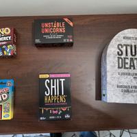 Monopoly Bids, UNO e vari giochi in scatola