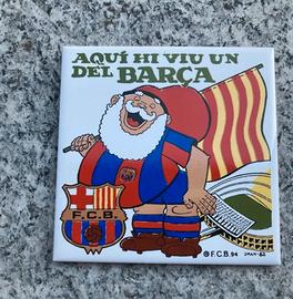 Piastrella decorata Barça vintage (anni 90)