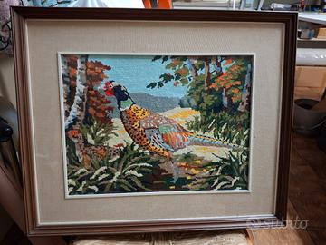 quadro ricamato a mano