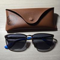 Occhiali da sole Rayban sfumati blu
