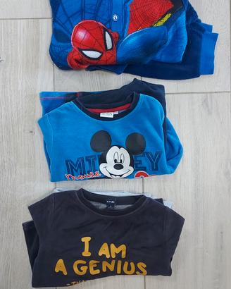 set pigiama bambino inverno 3 anni