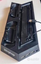 Supporto Verticale PS4 con ventola / ricarica usb