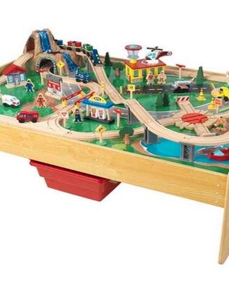Pista treno in legno kidkraft