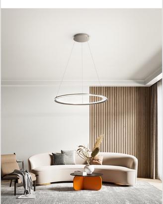 Lampadario Perenz grigio titanio led 8200 grlc