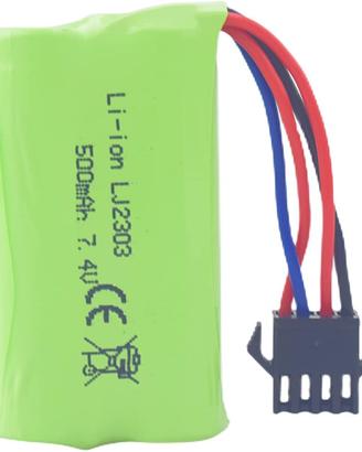Batteria Li-Ion 7.4V 500mAh EC16 DE85 RC