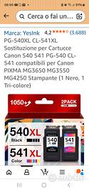 Cartucce per CANON Pixma MG3550  MG3650 MG4250 