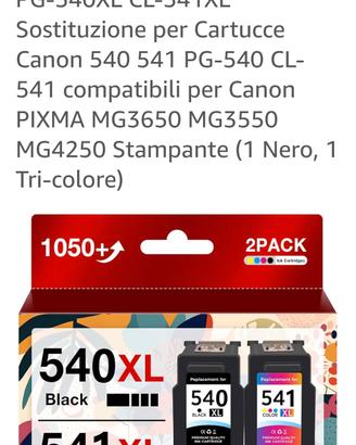 Cartucce per CANON Pixma MG3550  MG3650 MG4250 