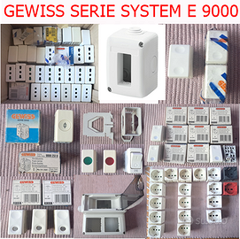 MATERIALE GEWISS SERIE SYSTEM E SERIE 9000