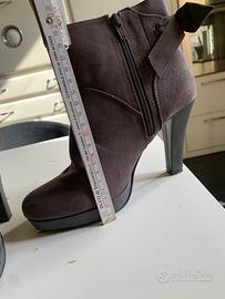 tronchetto in eco pelle effetto camoscio