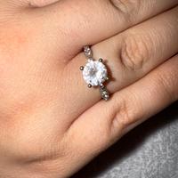 Anello argento 925 con zirconi