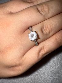 Anello argento 925 con zirconi