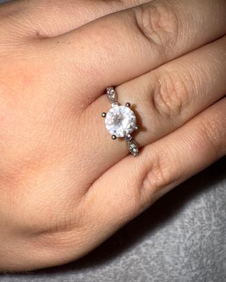 Anello argento 925 con zirconi