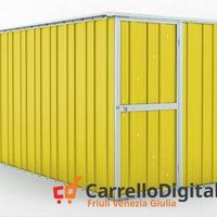 deposito attrezzi giardino 175x307cm 5,4mq giallo