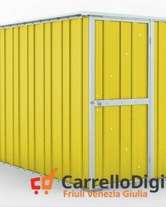 deposito attrezzi giardino 175x307cm 5,4mq giallo