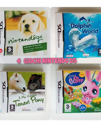 lotto 4 videogiochi Nintendo DS bimba 