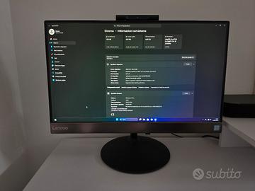 All in One Lenovo 22 pollici Intel core i5 8/256gb