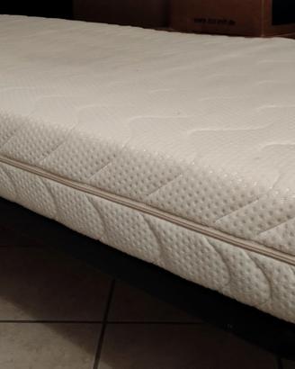 Rete letto singolo con materasso