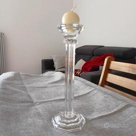 Porta candele in cristallo 