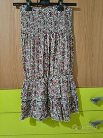 vestito corto fiori tg 42 44