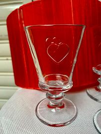 Bicchieri Calice Shabby Chic Country Vetro