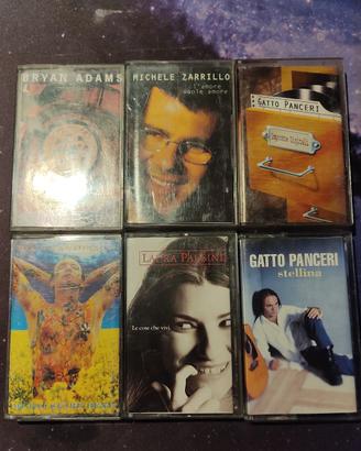 Lotto nastri cassette originali artisti vari