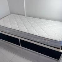 Letto con cassetti e materasso Mondoflex 190x90