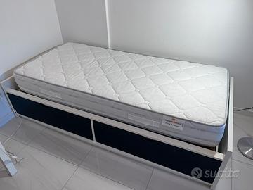 Letto con cassetti e materasso Mondoflex 190x90