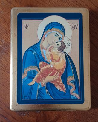 Madonna con Gesù bambino - quadro in legno