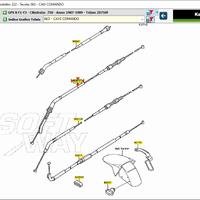 Cavo gas apertura Kawasaki KL 650 540121327