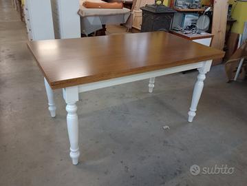 Tavolo Allungabile Nuovo con Gamba Tornita
