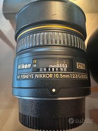 Nikon 10,5 f/2.8 fisheye DX